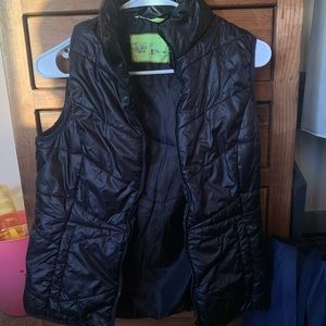 Black puffy vest